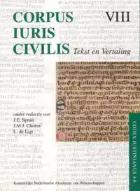CORPUS IURIS CIVILIS VIII; CODEX JUSTINIANUS 4 - 8