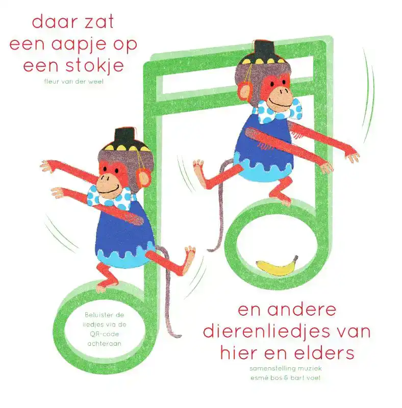 DAAR ZAT EEN AAPJE OP EEN STOKJE