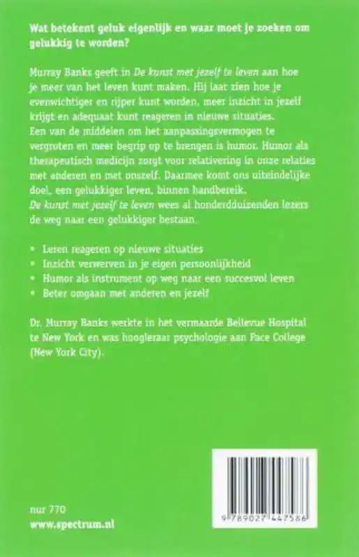 DE KUNST MET JEZELF TE LEVEN