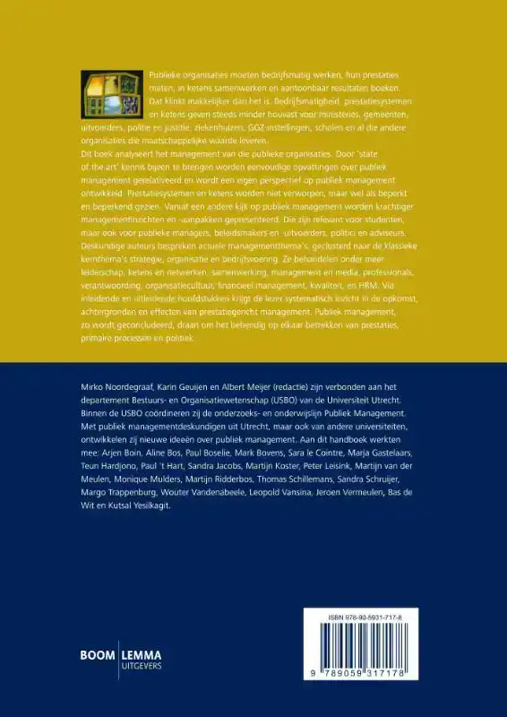 HANDBOEK PUBLIEK MANAGEMENT