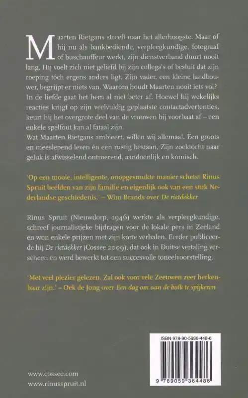 EEN DAG OM AAN DE BALK TE SPIJKEREN