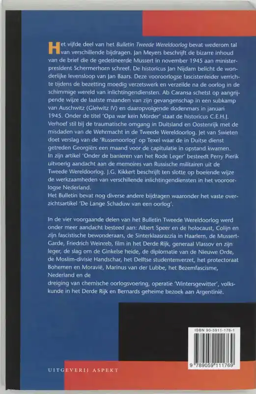 VIJFDE BULLETIN VAN DE TWEEDE WERELDOORLOG
