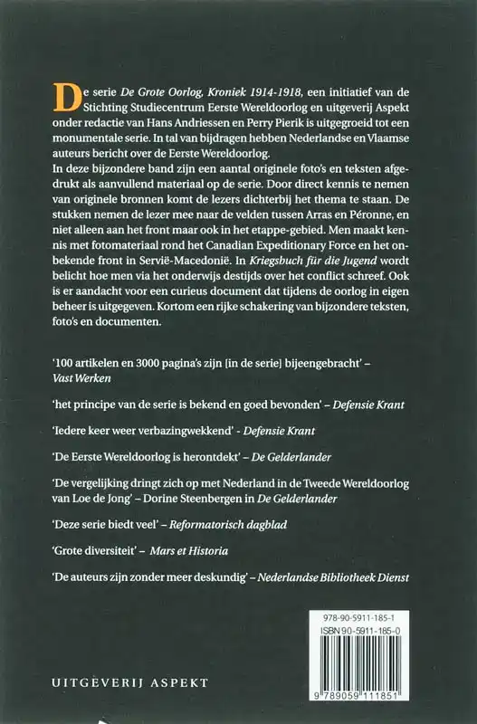 DE GROTE OORLOG, KRONIEK 1914-1918