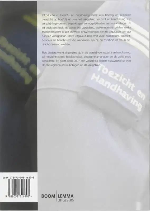 INTRODUCTIE IN TOEZICHT EN HANDHAVING