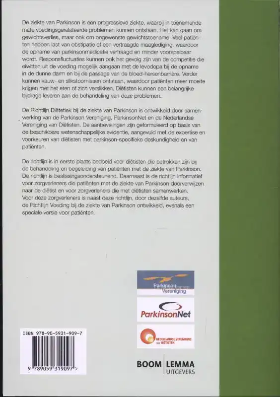 RICHTLIJN DIETETIEK BIJ DE ZIEKTE VAN PARKINSON