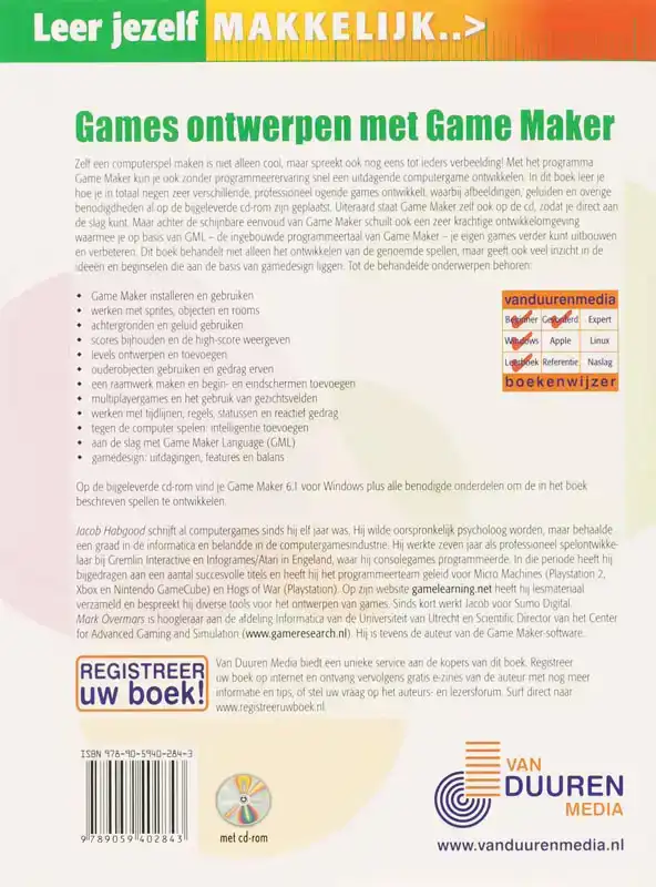LEER JEZELF MAKKELIJK GAMES ONTWERPEN MET GAMEMAKER