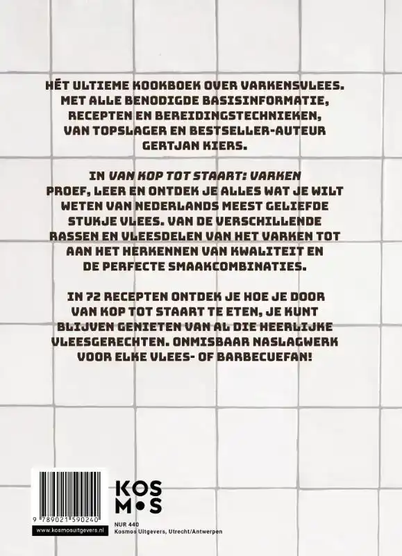 VAN KOP TOT STAART: VARKEN