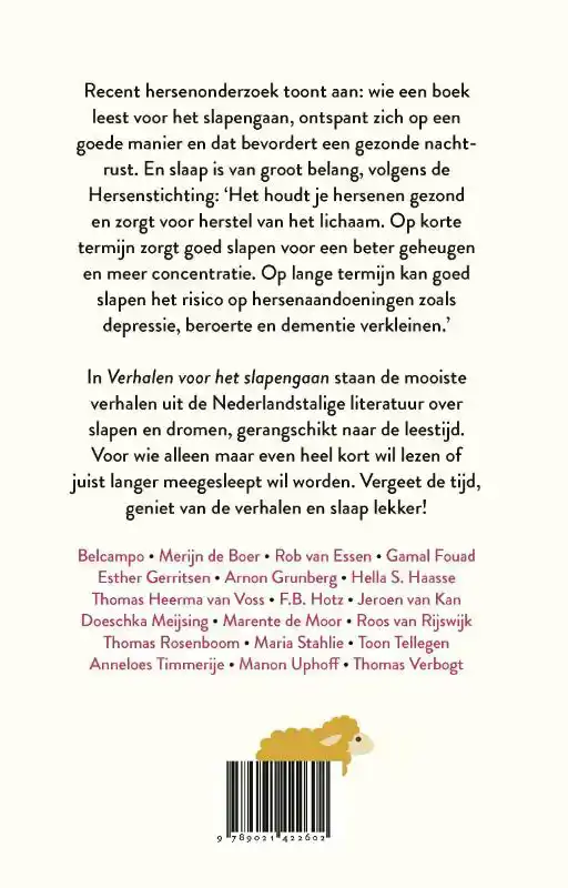 VERHALEN VOOR HET SLAPENGAAN