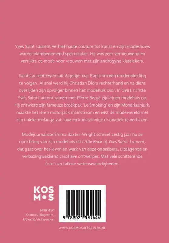 LITTLE BOOK OF YVES SAINT LAURENT