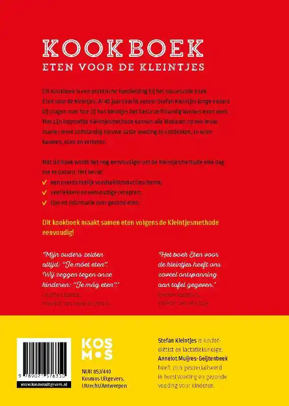 KOOKBOEK ETEN VOOR DE KLEINTJES