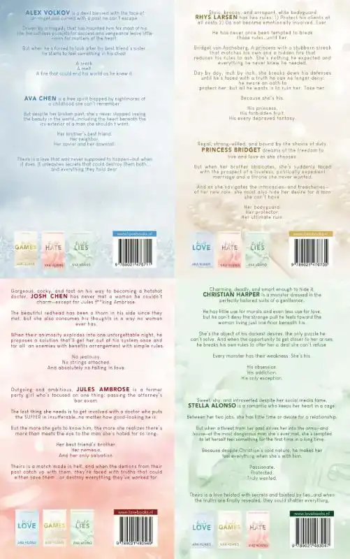 TWISTED LOVE GAMES HATE LIES SET