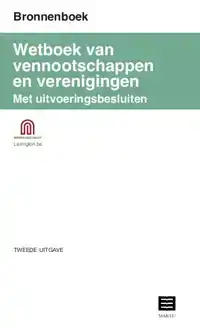 BRONNENBOEK WETBOEK VENNOOTSCHAPPEN EN VERENIGINGEN MET UITV