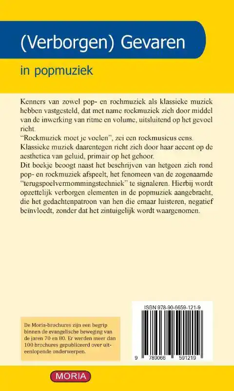 VERBORGEN GEVAREN IN POPMUZIEK