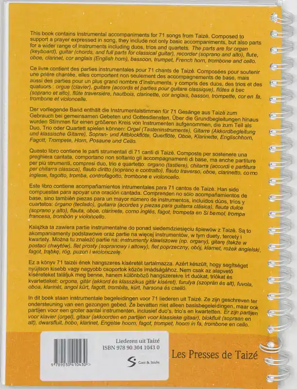 LIEDEREN UIT TAIZE