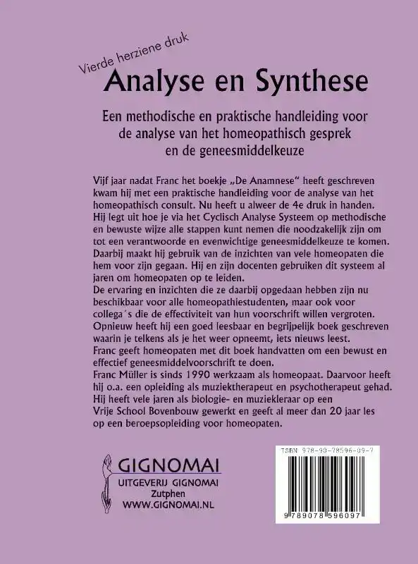 ANALYSE EN SYNTHESE