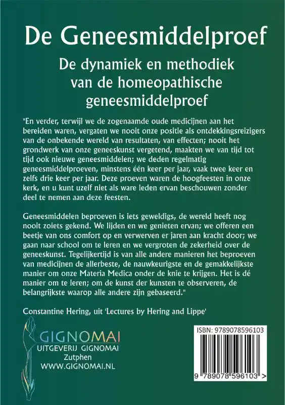 DE GENEESMIDDELPROEF