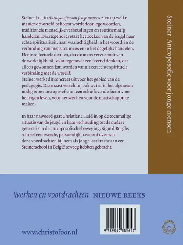 ANTROPOSOFIE VOOR JONGE MENSEN
