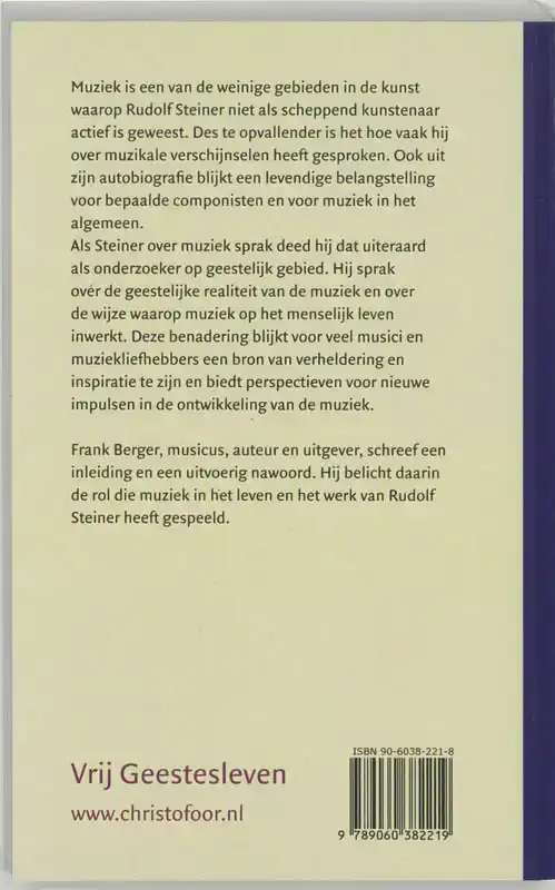 RUDOLF STEINER OVER MUZIEK