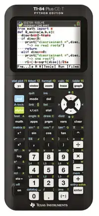 REKENMACHINE TI-84 PLUS CE-T PYTHON