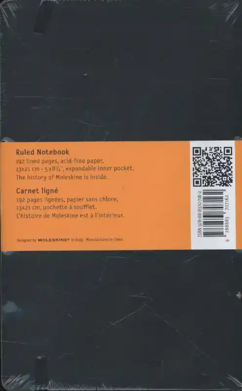 NOTITIEBOEK MOLESKINE LARGE 130X210