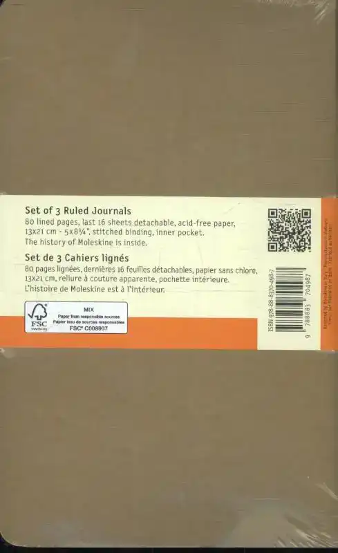 MOLESKINE RULED CAHIER L