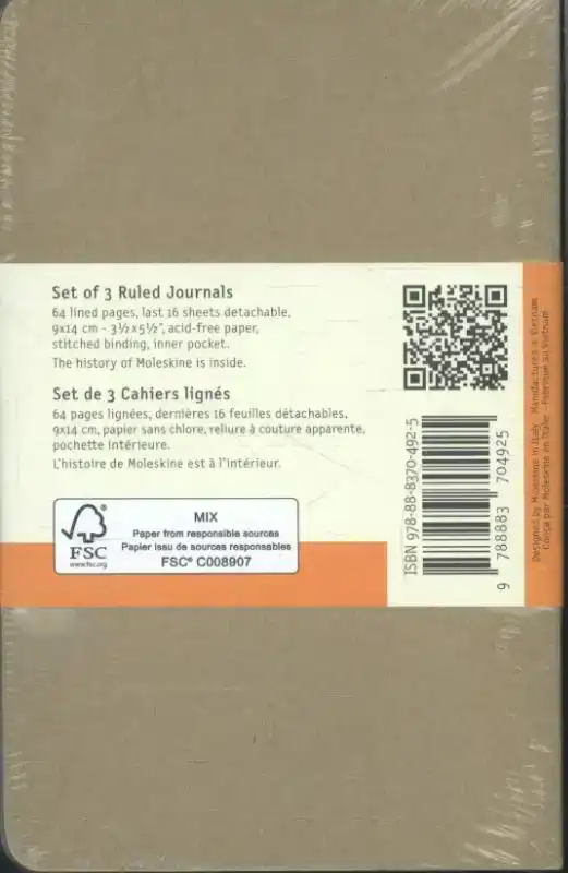 MOLESKINE RULED CAHIER