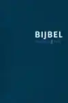 BIJBEL (HSV) MET PSALMEN - BLAUW LEER MET ZILVERSNEE, RITS E