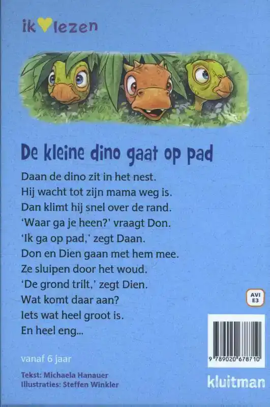 DE KLEINE DINO GAAT OP PAD