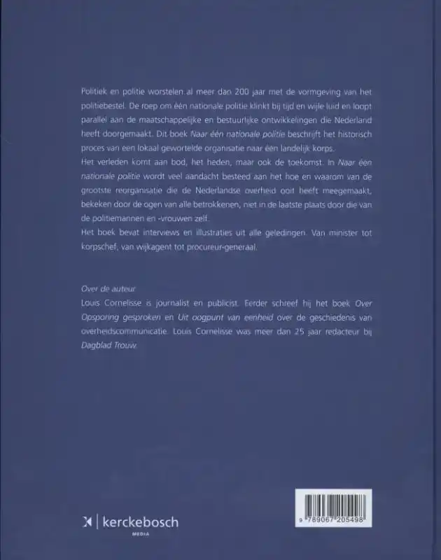 NAAR EEN NATIONALE POLITIE