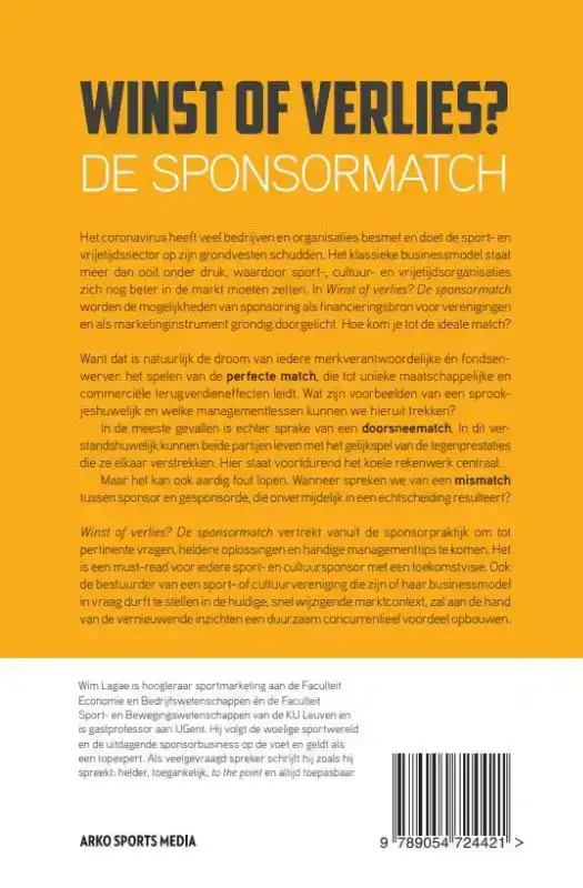 WINST OF VERLIES? DE SPONSORMATCH