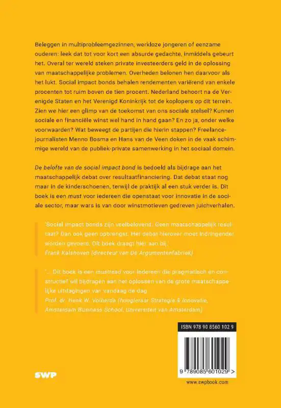 DE BELOFTE VAN DE SOCIAL IMPACT BOND