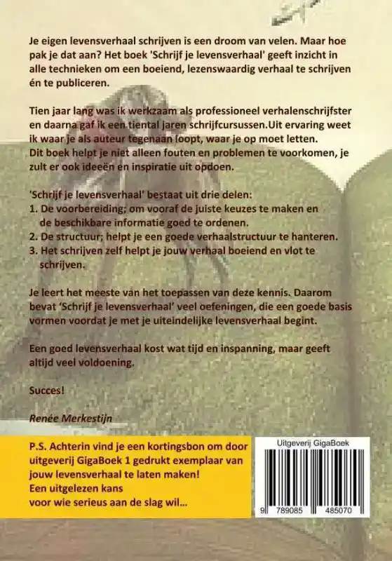 SCHRIJF JE LEVENSVERHAAL