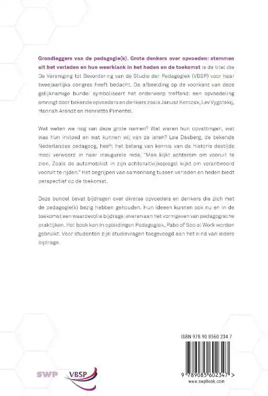 GRONDLEGGERS VAN DE PEDAGOGIE(K)