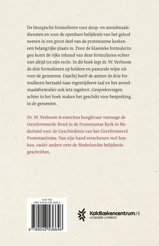 VAN DOOPVONT NAAR AVONDMAALSTAFEL