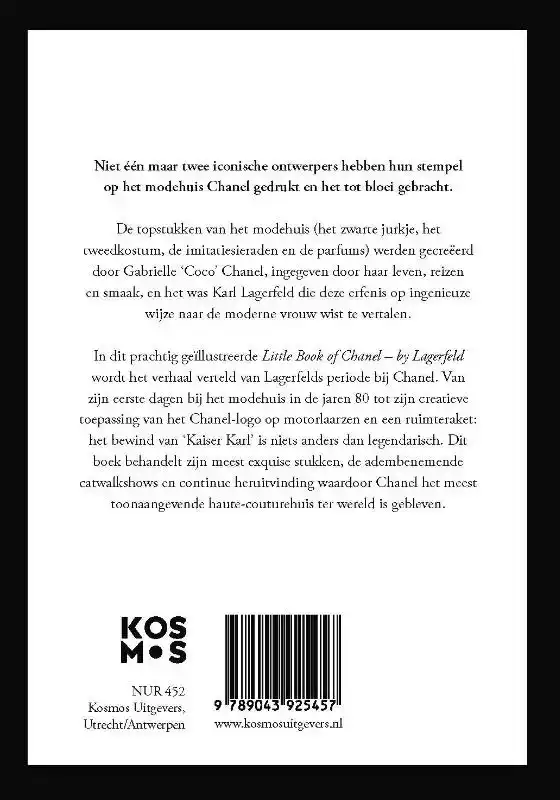 LITTLE BOOK OF CHANEL - BY LAGERFELD