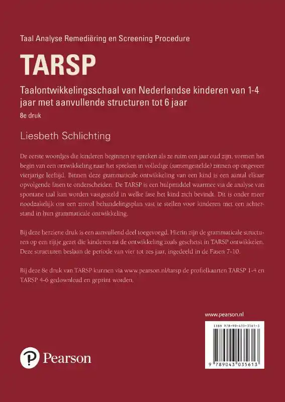 TARSP - TAAL ANALYSE REMEDIERING EN SCREENING PROCEDURE