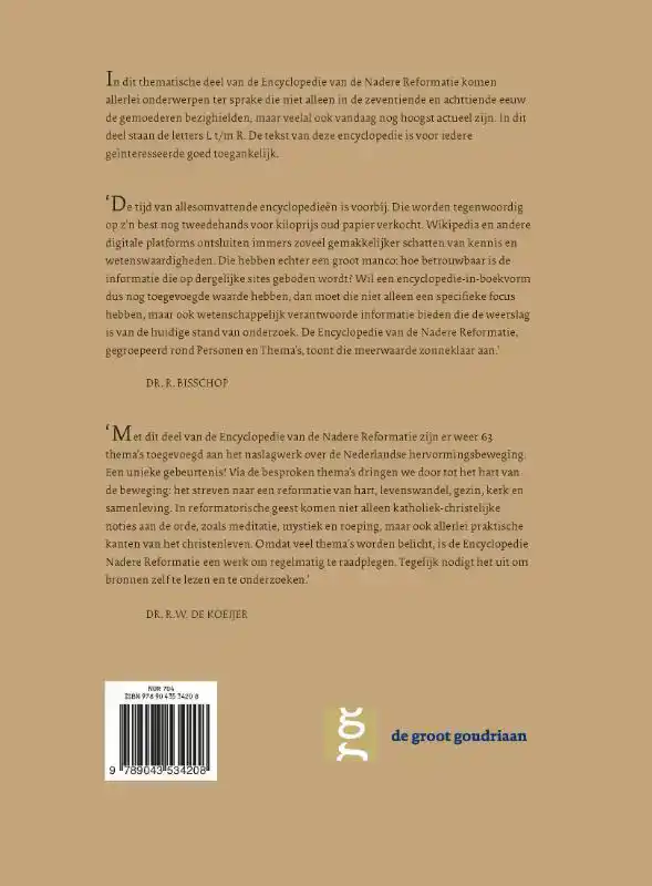 ENCYCLOPEDIE NADERE REFORMATIE