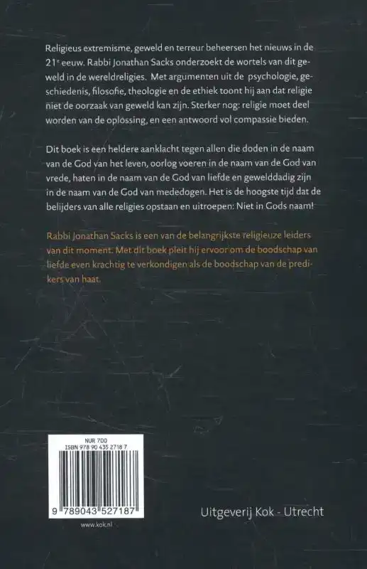 NIET IN GODS NAAM
