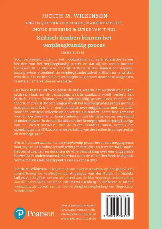 KRITISCH DENKEN BINNEN HET VERPLEEGKUNDIG PROCES, 6E EDITIE