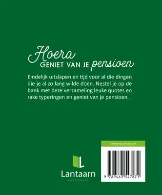 HOERA, GENIET VAN JE PENSIOEN