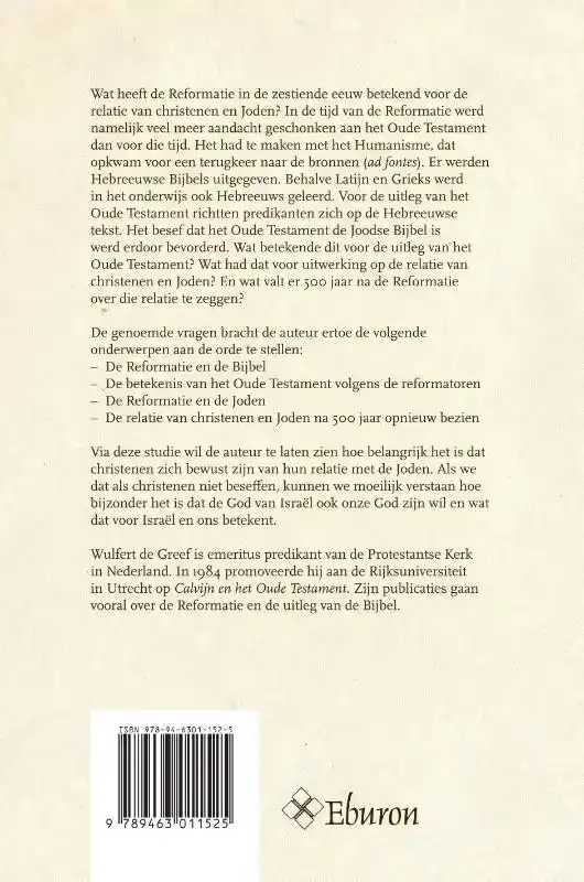 DE REFORMATIE, HET OUDE TESTAMENT EN DE JODEN