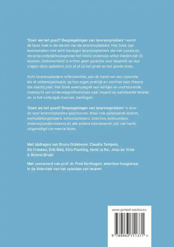 DOEN WE HET GOED?