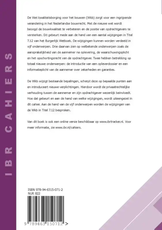 DE WIJZIGINGEN IN HET BURGERLIJK WETBOEK ALS GEVOLG VAN DE W