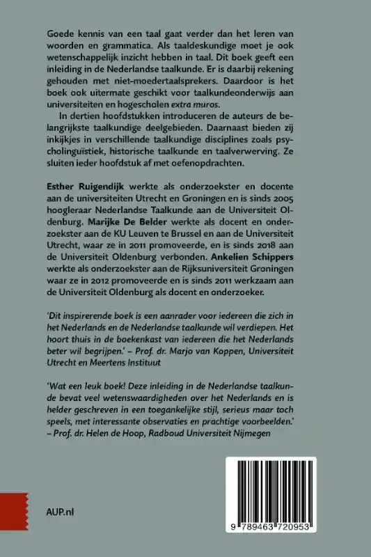 INLEIDING NEDERLANDSE TAALKUNDE
