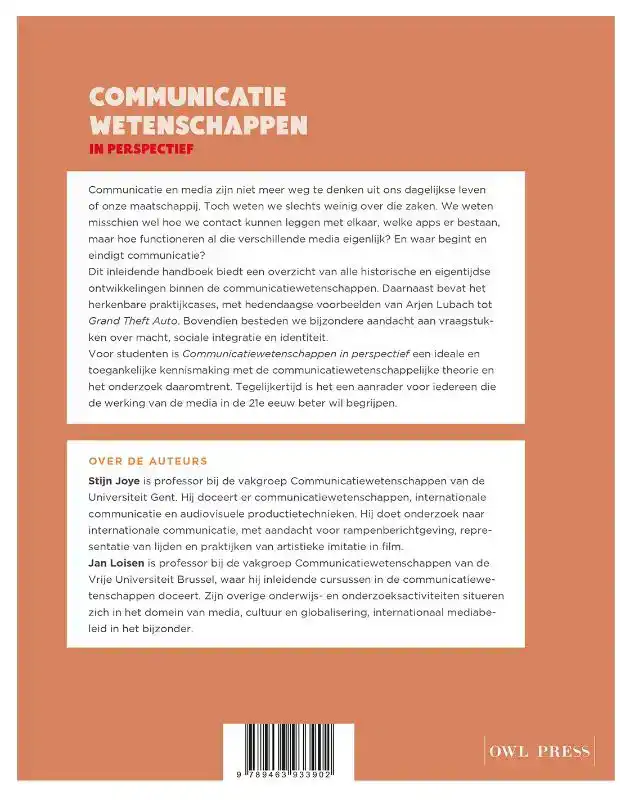 COMMUNICATIEWETENSCHAPPEN IN PERSPECTIEF