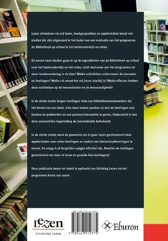 LEZEN STIMULEREN VIA VRIJ LEZEN, BOEKGESPREKKEN EN APPBERICH