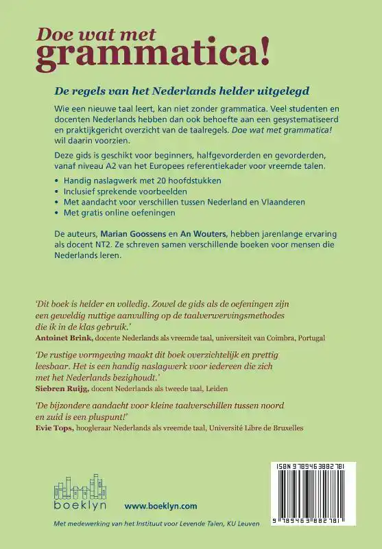 DOE WAT MET GRAMMATICA!