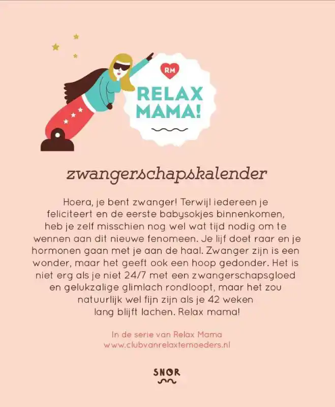 RELAX MAMA ZWANGERSCHAPSKALENDER