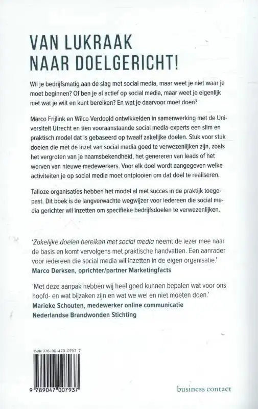 ZAKELIJKE DOELEN BEREIKEN MET SOCIAL MEDIA