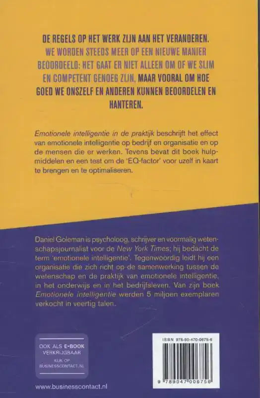 EMOTIONELE INTELLIGENTIE IN DE PRAKTIJK